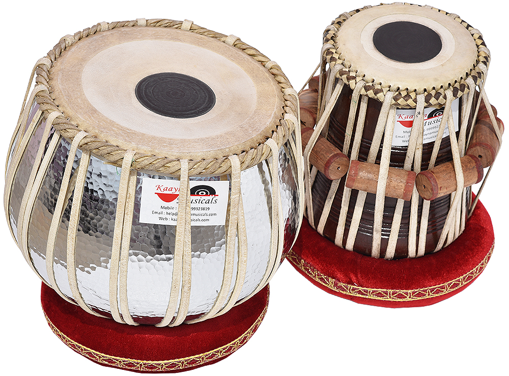 Padded Bag Hammer SAI TRADERS Tabla Drum Set Concert Quality Sheesham Dayan Tuneable To C# Book Double Color 2.5Kg Copper Bayan Cushions & Cover 