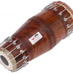 North Indian Pakhawaj Drum - Bolt Tuned, Hand Made, Sheesham Wood, Special Skin, Dark Wood Finish, Gig Bag, Nice Sound, For Bhajan Keertan, Mantra, Dance & Music, etc.