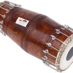 North Indian Mridanga/Mridang Drum - Bolt Tuned, Sheesham Wood, Special Skin, Dark Wood Finish, Gig Bag, Nice Sound, For Bhajan Keertan, Mantra, Dance & Music, etc.