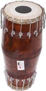 North Indian Mridanga/Mridang Drum - Bolt Tuned, Sheesham Wood, Special Skin, Dark Wood Finish, Gig Bag, Nice Sound, For Bhajan Keertan, Mantra, Dance & Music, etc. - Image 3