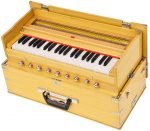 Safri Harmonium- 3½ Octave By Kaayna Musicals-Portable, Traveler, Baja, 9 Stops- 4 Drone, Bass/Male Reeds, Teak Color, Gig Bag, Tuning: 440Hz, For Yoga, Bhajan, Kirtan, Mantra, Vocal - Image 6