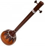 Tanpura Kolkata Male Type , Tambura, Tanpuri, 4 Main String, Tun Wood, Beautiful Craft Work, Sweet Sound, Dual Tone Colour, Comes with Fibre Hard Case, Extra Strings Best for Yoga, Bhajan, Kirtan, Mantra, Chant, Raaga, Drone - Image 5