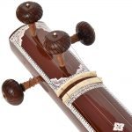 Tanpura Kolkata Male Type , Tambura, Tanpuri, 4 Main String, Tun Wood, Beautiful Craft Work, Sweet Sound, Dual Tone Colour, Comes with Fibre Hard Case, Extra Strings Best for Yoga, Bhajan, Kirtan, Mantra, Chant, Raaga, Drone - Image 13