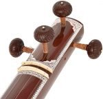Tanpura Kolkata Male Type , Tambura, Tanpuri, 4 Main String, Tun Wood, Beautiful Craft Work, Sweet Sound, Dual Tone Colour, Comes with Fibre Hard Case, Extra Strings Best for Yoga, Bhajan, Kirtan, Mantra, Chant, Raaga, Drone - Image 16