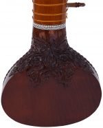 Sitar- Ravi Shankar Style- 7 Main String, 12 to 13 Sympathetic Strings, Tun Wood, Flat Back, Traveler Model, Gig Bag, Extra Strings, Few Mizrabs, With Pick-Up Easy To Connect with Guitar Amplifier - Image 4