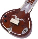 Sitar- Ravi Shankar Style- 7 Main String, 12 to 13 Sympathetic Strings, Tun Wood, Flat Back, Traveler Model, Gig Bag, Extra Strings, Few Mizrabs, With Pick-Up Easy To Connect with Guitar Amplifier - Image 11