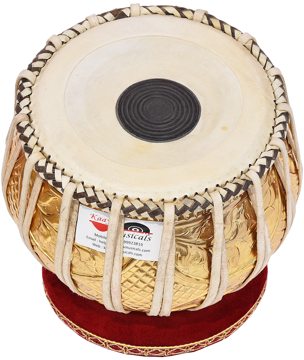 Makan Musical Nut/Bolt Tuned Iron Bayan & Dayan Tabla Set Percussion Musical Instrument with Carry Bag & Cushion 