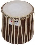 Dhama Drum- Regular Size Shesham Wood Tabla, Hand Made Skin, Leather Strap to Tune, Long Life, Sikh Jori Pakhawaj, Comes with Tuning Pegs, For Bajan, Kirtan, etc...