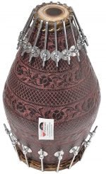 Designer Brass Khol Drums -Bolt Tuned, Special Hand Made Skin, Antique Finish, Gig Bag, Nice Sound, For Bhajan, Rama, Krishna, Kirtan, Mantra, Dance & Music, etc. - Image 11