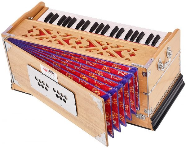 Harmonium Pro Grade By Kaayna Musicals, 9 Stops- 5 Main, 4 Drone, 3½ Octaves, Teak Colour, Coupler, Gig Bag - 440 Hz. Best for Yoga, Bhajan, Kirtan, Shruti, Mantra, Meditation, Chant, Vocal - Image 13