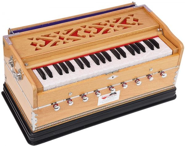Harmonium Pro Grade By Kaayna Musicals, 9 Stops- 5 Main, 4 Drone, 3½ Octaves, Teak Colour, Coupler, Gig Bag - 440 Hz. Best for Yoga, Bhajan, Kirtan, Shruti, Mantra, Meditation, Chant, Vocal - Image 7