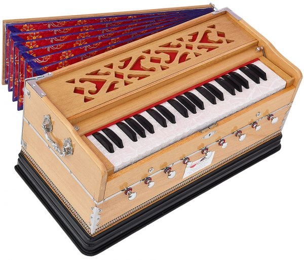 Harmonium Pro Grade By Kaayna Musicals, 9 Stops- 5 Main, 4 Drone, 3½ Octaves, Teak Colour, Coupler, Gig Bag - 440 Hz. Best for Yoga, Bhajan, Kirtan, Shruti, Mantra, Meditation, Chant, Vocal - Image 10