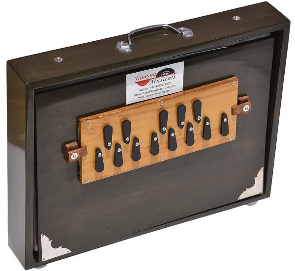 Shruti Box Total Wood- Eco Model- Size (16″ X 12″ X 3″) Inches – 440 Hz, Gig Bag, Oak Finish– C To C Lower Tone Reeds, Surpeti, Yoga, Bhajan, Kirtan, Mantra, Raga, Drone, Chant, Vocal - Image 4