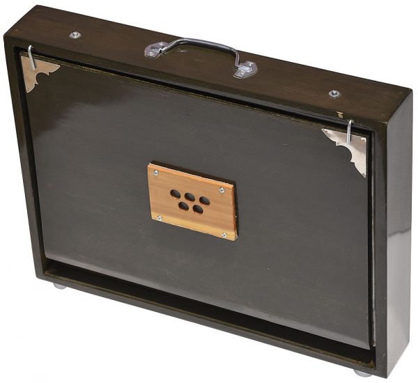 Shruti Box Total Wood- Eco Model- Size (16″ X 12″ X 3″) Inches – 440 Hz, Gig Bag, Oak Finish– C To C Lower Tone Reeds, Surpeti, Yoga, Bhajan, Kirtan, Mantra, Raga, Drone, Chant, Vocal - Image 12