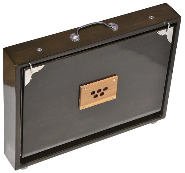 Shruti Box Total Wood- Eco Model- Size (16″ X 12″ X 3″) Inches – 440 Hz, Gig Bag, Oak Finish– C To C Lower Tone Reeds, Surpeti, Yoga, Bhajan, Kirtan, Mantra, Raga, Drone, Chant, Vocal - Image 14