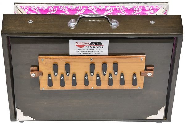 Shruti Box Total Wood- Eco Model- Size (16″ X 12″ X 3″) Inches – 440 Hz, Gig Bag, Oak Finish– C To C Lower Tone Reeds, Surpeti, Yoga, Bhajan, Kirtan, Mantra, Raga, Drone, Chant, Vocal - Image 8
