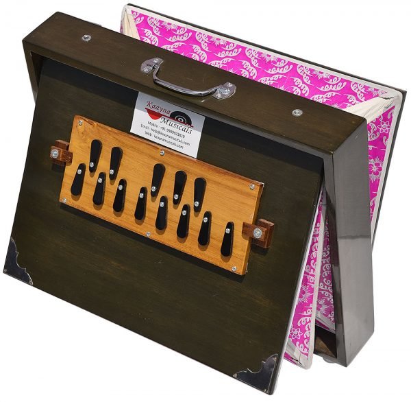Shruti Box Total Wood- Eco Model- Size (16″ X 12″ X 3″) Inches – 440 Hz, Gig Bag, Oak Finish– C To C Lower Tone Reeds, Surpeti, Yoga, Bhajan, Kirtan, Mantra, Raga, Drone, Chant, Vocal - Image 3