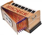 OM Harmonium Pro Grade By Kaayna Musicals, 9 Stops- 5 Main, 4 Drone, 3½ Octaves, Teak Colour, Coupler, Gig Bag - 440 Hz. Best for Yoga, Bhajan, Kirtan, Shruti, Mantra, Meditation, Chant, Vocal - Image 12
