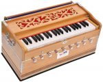 OM Harmonium Pro Grade By Kaayna Musicals, 9 Stops- 5 Main, 4 Drone, 3½ Octaves, Teak Colour, Coupler, Gig Bag - 440 Hz. For Yoga, Bhajan, Kirtan, Shruti, Mantra, Meditation, Chant, Vocal - Image 3