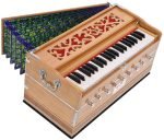 OM Harmonium Pro Grade By Kaayna Musicals, 9 Stops- 5 Main, 4 Drone, 3½ Octaves, Teak Colour, Coupler, Gig Bag - 440 Hz. For Yoga, Bhajan, Kirtan, Shruti, Mantra, Meditation, Chant, Vocal - Image 6