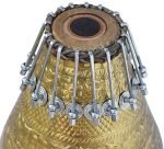 Designer Khol Drums -Golden Brass Finish-Bolt Tuned, Special Hand Made Skin, Gig Bag, Nice Sound, For Bhajan, Rama, Krishna, Kirtan, Mantra, Dance & Music, etc. - Image 11