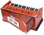 Harmonium Pro Grade By Kaayna Musicals, 9 Stops- 5 Main, 4 Drone, 3½ Octaves, Pastel Orange Colour, Coupler, Gig Bag - 440 Hz- For Yoga, Bhajan, Kirtan, Shruti, Mantra, Meditation, Chant, Vocal - Image 12