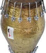 Designer Khol Drums -Golden Brass Finish-Bolt Tuned, Special Hand Made Skin, Gig Bag, Nice Sound, For Bhajan, Rama, Krishna, Kirtan, Mantra, Dance & Music, etc. - Image 15