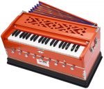 Harmonium Pro Grade By Kaayna Musicals, 9 Stops- 5 Main, 4 Drone, 3½ Octaves, Pastel Orange Colour, Coupler, Gig Bag - 440 Hz- For Yoga, Bhajan, Kirtan, Shruti, Mantra, Meditation, Chant, Vocal - Image 7