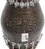 Designer Brass Khol Drums -Bolt Tuned, Special Hand Made Skin, Antique Finish, Gig Bag, Nice Sound, For Bhajan, Rama, Krishna, Kirtan, Mantra, Dance & Music, etc. - Image 8