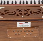 Teak Wood Harmonium Mini Magic By Kaayna Musicals, 4 Stop- 2 Main & 2 Drone, 2¾ Octave, Teak Colour, Gig Bag , Bass/Male- 440 Hz, Best for Yoga, Bhajan, Kirtan, Shruti, Mantra, Meditation, Chant, Vocal - Image 14
