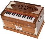 Teak Wood Harmonium Mini Magic By Kaayna Musicals, 4 Stop- 2 Main & 2 Drone, 2¾ Octave, Teak Colour, Gig Bag , Bass/Male- 440 Hz, Best for Yoga, Bhajan, Kirtan, Shruti, Mantra, Meditation, Chant, Vocal - Image 8