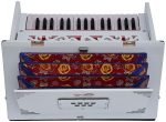 OM Safri Harmonium- 2¾ Octave By Kaayna Musicals-Portable, Traveler, Baja, 4 Stop (2 Drone), Two Set Reed- Bass/Male, White Colour, Gig Bag, Tuning: 440Hz, Best For Yoga, Bhajan, Kirtan, Mantra, Vocal - Image 13