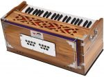 Harmonium Teak Wood By Kaayna Musicals, 11 Stops- 6 Main & 5 Drone, 3½ Octaves, Coupler, Natural Wood Color, Gig Bag, Bass/Male Reed- 440 Hz, Best for Yoga, Bhajan, Kirtan, Shruti, Mantra, Vocal - Image 14