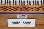 Harmonium Teak Wood By Kaayna Musicals, 11 Stops- 6 Main & 5 Drone, 3½ Octaves, Coupler, Natural Wood Color, Gig Bag, Bass/Male Reed- 440 Hz, Best for Yoga, Bhajan, Kirtan, Shruti, Mantra, Vocal - Image 16