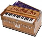 Harmonium Teak Wood By Kaayna Musicals, 11 Stops- 6 Main & 5 Drone, 3½ Octaves, Coupler, Natural Wood Color, Gig Bag, Bass/Male Reed- 440 Hz, Best for Yoga, Bhajan, Kirtan, Shruti, Mantra, Vocal - Image 6