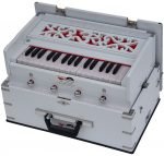 OM Safri Harmonium- 2¾ Octave By Kaayna Musicals-Portable, Traveler, Baja, 4 Stop (2 Drone), Two Set Reed- Bass/Male, White Colour, Gig Bag, Tuning: 440Hz, Best For Yoga, Bhajan, Kirtan, Mantra, Vocal - Image 9