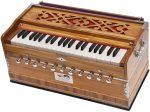Harmonium Teak Wood By Kaayna Musicals, 11 Stops- 6 Main & 5 Drone, 3½ Octaves, Coupler, Natural Wood Color, Gig Bag, Bass/Male Reed- 440 Hz, Best for Yoga, Bhajan, Kirtan, Shruti, Mantra, Vocal - Image 7