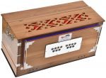 Harmonium Teak Wood Extra Height By Kaayna Musicals- 9 Stops- 5 Main- 4 Drone, 3½ Octaves, Two Set Reed- Bass/Male – 440 Hz, Coupler, Gig Bag. For Yoga, Bhajan, Kirtan, Shruti, Mantra, Chant, Vocal - Image 18