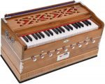 Harmonium Teak Wood Extra Height By Kaayna Musicals- 9 Stops- 5 Main- 4 Drone, 3½ Octaves, Two Set Reed- Bass/Male – 440 Hz, Coupler, Gig Bag. For Yoga, Bhajan, Kirtan, Shruti, Mantra, Chant, Vocal - Image 5