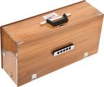 Teak Wood Safri Harmonium- 3½ Octave By Kaayna Musicals-Portable, Traveler, Baja, 9 Stops- 4 Drone, Bass/Male Reeds, Gig Bag, Tuning: 440Hz, For Yoga, Bhajan, Kirtan, Mantra, Vocal - Image 15