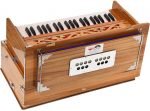 Teak Wood Safri Harmonium- 3½ Octave By Kaayna Musicals-Portable, Traveler, Baja, 9 Stops- 4 Drone, Bass/Male Reeds, Gig Bag, Tuning: 440Hz, For Yoga, Bhajan, Kirtan, Mantra, Vocal - Image 15