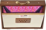 Shruti Box Teak Wood Size (16″ X 12″ X 3″) Inches – 440 Hz, Gig Bag, White Multi Colour, Flower Bellow – C To C Lower Tone Reeds, Surpeti, Yoga, Bhajan, Kirtan, Mantra, Raga, Drone, Chant, Vocal - Image 13
