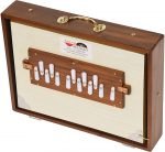 Shruti Box Teak Wood Size (16″ X 12″ X 3″) Inches – 440 Hz, Gig Bag, White Multi Colour, Flower Bellow – C To C Lower Tone Reeds, Surpeti, Yoga, Bhajan, Kirtan, Mantra, Raga, Drone, Chant, Vocal - Image 5