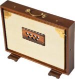 Shruti Box Teak Wood Size (16″ X 12″ X 3″) Inches – 440 Hz, Gig Bag, White Multi Colour, Flower Bellow – C To C Lower Tone Reeds, Surpeti, Yoga, Bhajan, Kirtan, Mantra, Raga, Drone, Chant, Vocal - Image 12