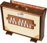 Shruti Box Teak Wood Size (16″ X 12″ X 3″) Inches – 440 Hz, Gig Bag, White Multi Colour, Flower Bellow – C To C Lower Tone Reeds, Surpeti, Yoga, Bhajan, Kirtan, Mantra, Raga, Drone, Chant, Vocal - Image 6