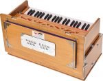 Safri Harmonium- 3½ Octave By Kaayna Musicals-Portable, Traveler, Baja, 9 Stops- 4 Drone, Bass/Male Reeds, Teak Color, Gig Bag, Tuning: 440Hz, For Yoga, Bhajan, Kirtan, Mantra, Vocal - Image 13