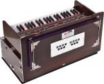 OM Safri Harmonium- 3½ Octave By Kaayna Musicals-Portable, Traveler, Baja, 9 Stops- 4 Drone, Bass/Male Reeds, Walnut Color, Gig Bag, Tuning: 440Hz, For Yoga, Bhajan, Kirtan, Mantra, Vocal - Image 9