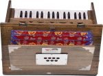 Safri Harmonium- 2¾ Octave By Kaayna Musicals-Portable, Traveler, Baja, 4 Stop (2 Drone), Two Set Reed- Bass/Male, Oak Finish, Gig Bag, Tuning: 440Hz, For Yoga, Bhajan, Kirtan, Mantra, Vocal - Image 11