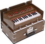 Safri Harmonium- 2¾ Octave By Kaayna Musicals-Portable, Traveler, Baja, 4 Stop (2 Drone), Two Set Reed- Bass/Male, Oak Finish, Gig Bag, Tuning: 440Hz, For Yoga, Bhajan, Kirtan, Mantra, Vocal - Image 4