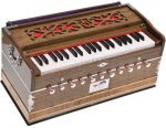 OM Harmonium Pro Grade By Kaayna Musicals, 11 Stop- 6 Main & 5 Drone, 3½ Octaves, Dark Oak Finish, Coupler, Gig Bag, Bass/Male- 440 Hz, For Yoga, Bhajan, Kirtan, Shruti, Mantra, Meditation, Vocal - Image 4